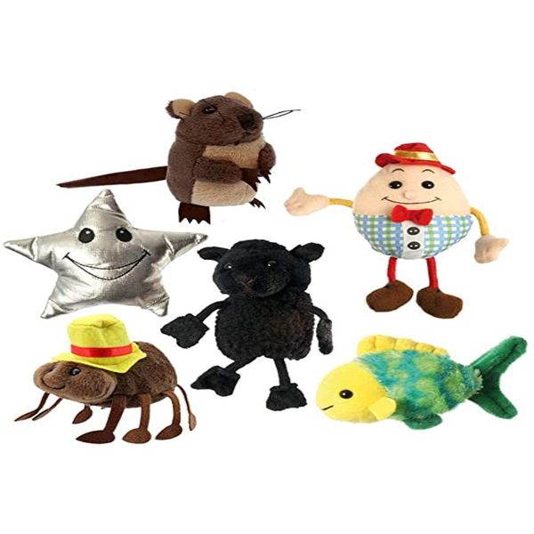 The Puppet Company - Finger Puppets - Nursery Rhymes Set of 6 PC002040 Brown