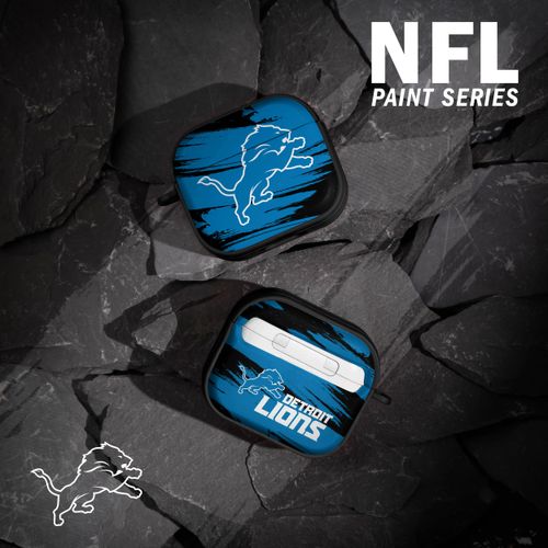 Game Time Detroit Lions Paint HDX Case Cover Compatible with Apple Airpods Gen 3