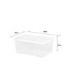 Muddy Hands Pack of 5 - Large 45 Litre Heavy Duty Clear Plastic Storage Boxes with Lids Stackable Containers