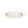 Juno Lighting 17W-WH 4-Inch Recessed Trim, Gloss White with White Trim