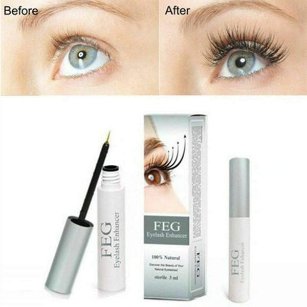 FEG Eyelash Rapid Eye Lash Growth Serum | For Lash and Brow | Fast Effective Growth Creates Longer & Darker Eyelashes | Natural Eyelash Serum to Grow Lashes | 3 Pack