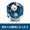 9.5" MLB LA Dodgers Glove & Ball