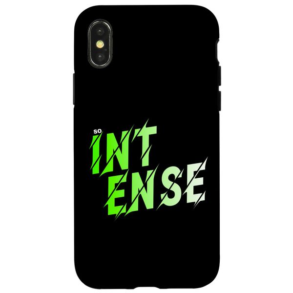 Green SO Intense Green Graphic Case for iPhone X/XS