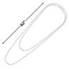 AMSCAN White Pearl Beaded Necklace - 62 Inches - 1 Pc