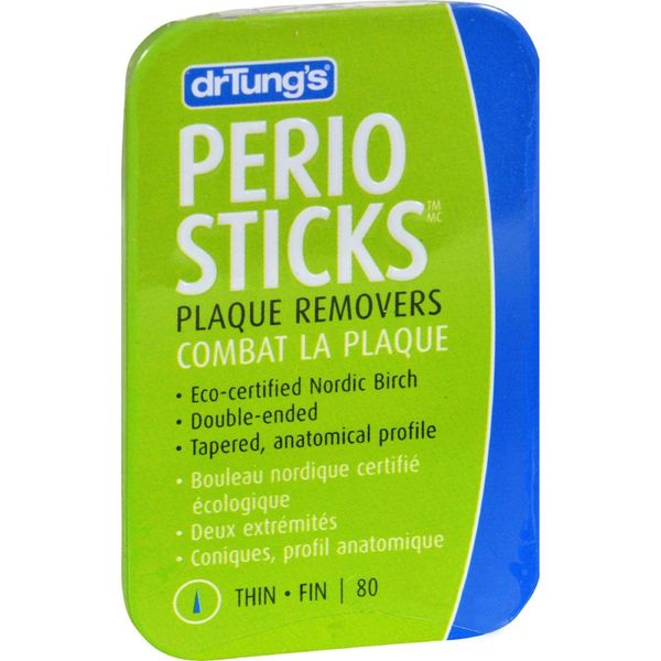 Dr. Tung's Dr. Tungs Perio Sticks - Thin - Case of 6 - 80 Pack