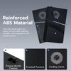 Mcbazel Face Plates Anti-Scratch Replacement Panels Cover Plates Shell Case with Cooling Vent Compatible with PS5 Pro Disc Edition - Black