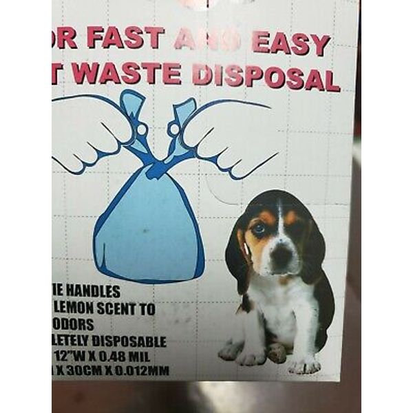 Wholesale Lot of 100 Doggy Clean Pick Up Bags Pet Waste Disposal Pooper Scooper