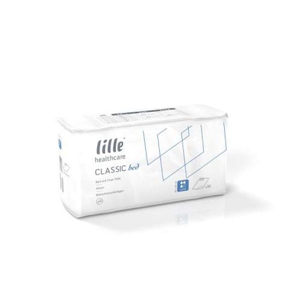 Lille Healthcare Classic Incontinence Bed Pad with Tucks - Extra - 180cm x 90cm (4 Packs of 30)