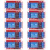 GTIWUNG 10pcs 1 Channel Relay Module 12V High Low Level Trigger with Optocoupler Redboard Compatible with High Level or Low Level Trigger