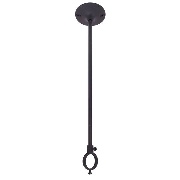 12" Shower Curtain Rod Ceiling Support (Oil Rubbed Bronze)