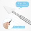 PATIKIL Telescopic Teachers Pointer, 2 Pcs Arrow Teacher Pointer Stick for Classroom Pointer Extendable Handheld Teaching Pointer for Presenters Whiteboard, 27 Inch, Black
