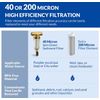 Whole House Transparent Brass Spin Down Sediment Filter Water Prefilter System