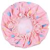 Unicorn Shower Caps, Double Layers Bath Hat for Women to Cover Long and Thick Hair, Reusable Waterproof Bonnet 4 Pack