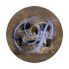 P Blue Skull Skeleton Dead Horror Initial Monogram Letter PopSockets Swappable PopGrip