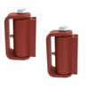 Guardian 2115.100 Standard Hinge Flat to Gate Round to Post (Prime Coated) Pair