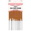 Dream World Pin Tail Combs Orange 12 Pcs Pack