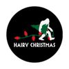 Bigfoot Hairy Christmas Black