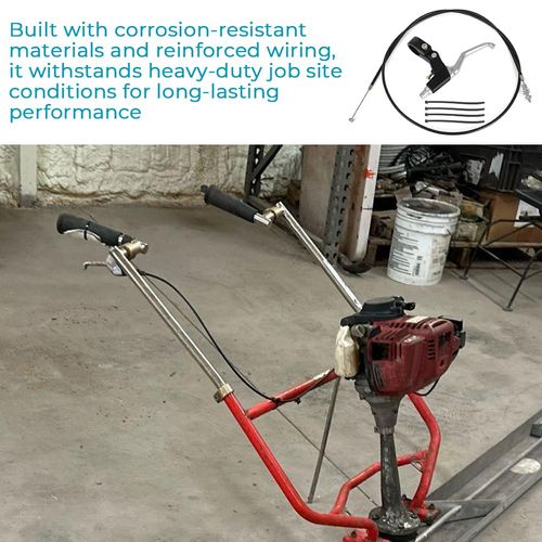 For Concrete Wet Screed Throttle Cable Assy Kit Throttle sparkControl Lever Magic Screed Throttle Cable Handle - for HD7070