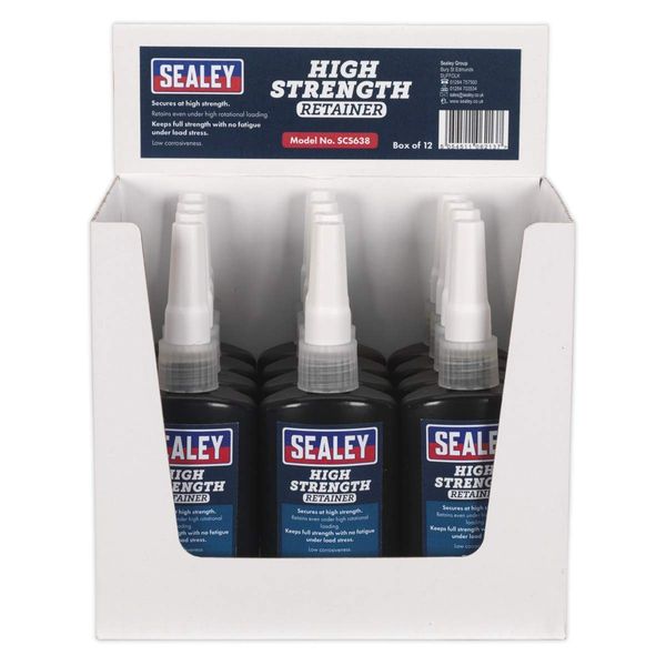 Sealey SCS638 High Strength Retainer 50ml Pack of 12