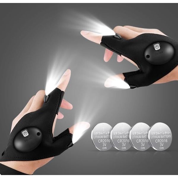 LED Flashlight Gloves, Cool Gadgets Christmas Stocking Stuffers Unique Birthday