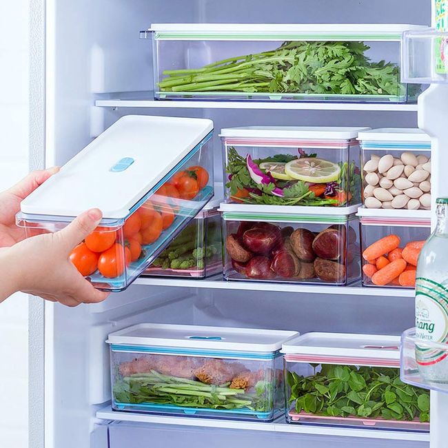 Produce Saver Containers For Refrigerator, Fridge Produce Saver