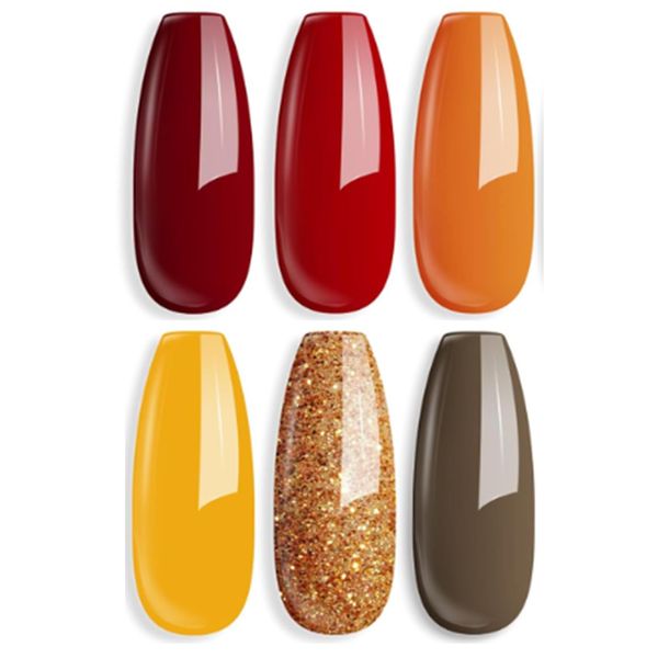 Modelones Gel Nail Polish Set Pure Orange 009