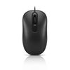 Lenovo 100 Wired USB Computer Mouse for PC, Laptop, Computer with Windows - Full Size - Ambidextrous Design - 3 Buttons - Red Optical Sensor - Black