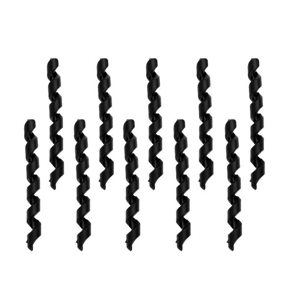 10pcs Bicycle Cable Spiral Protective Cover for Bicycle Wear Resistant Pipe Protection (Black)