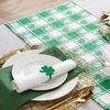 DII St. Patrick's Day Collection Tabletop, Table Runner, 14x108, Shamrock Check