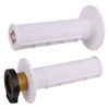 Odi V2 Half Waffle MX Lock On Grips White Soft Compound H36HWW