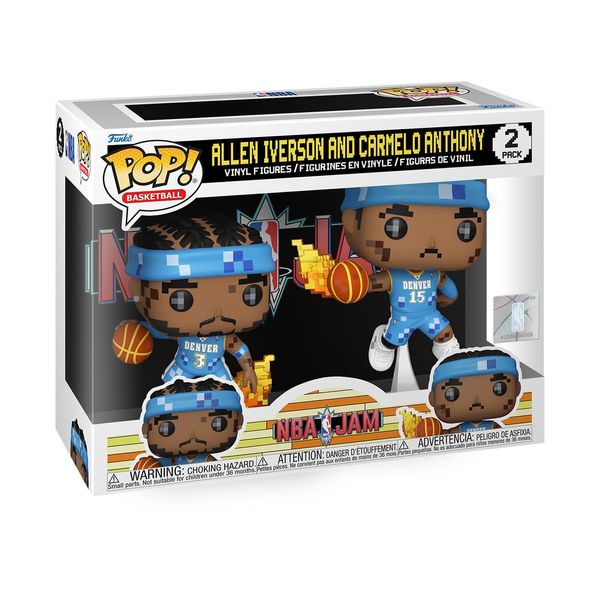 Funko Pop! NBA JAM: Nuggets - Allen Iverson and Carmello Anthony 2-Pack