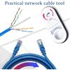 YoyoMeta Universal Network Wire Stripping Tool for Cat5E, Cat6,Cat7, Cat8 - Coaxial Cable Stripper, Pocket Cable Stripper Tool