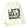 Flox Creative Natural Drawstring Bag Let's Make Magic