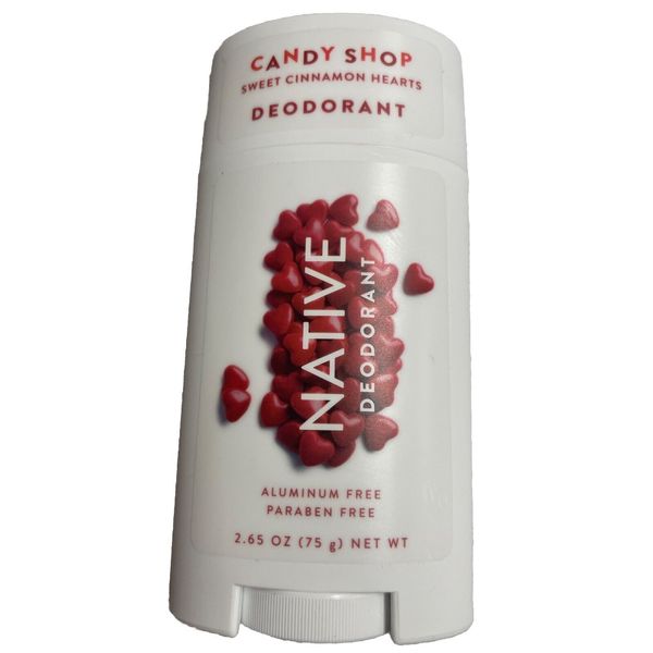 Native CANDY SHOP Deodorant SWEET CINNAMON HEARTS 2.65oz Paraben & Aluminum Free