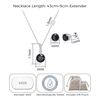 Philip Jones Sterling Silver Black Onyx Gemstone Set