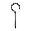 Sourcing Map 2" Eye Hooks - Self Tapping Screws, Screw-in Hanger, Eye-Shape Hooks, Black, 12pcs