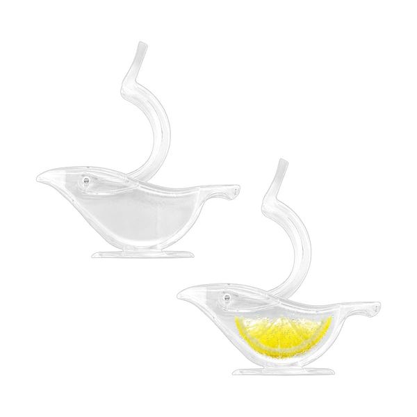 Manual Lemon Squeezers Jagowa Lemon Slice Juicer Bird Shape Transparent Acrylic Fruit Juicer Hand Juicer Squeezers For Kitchen and Bar