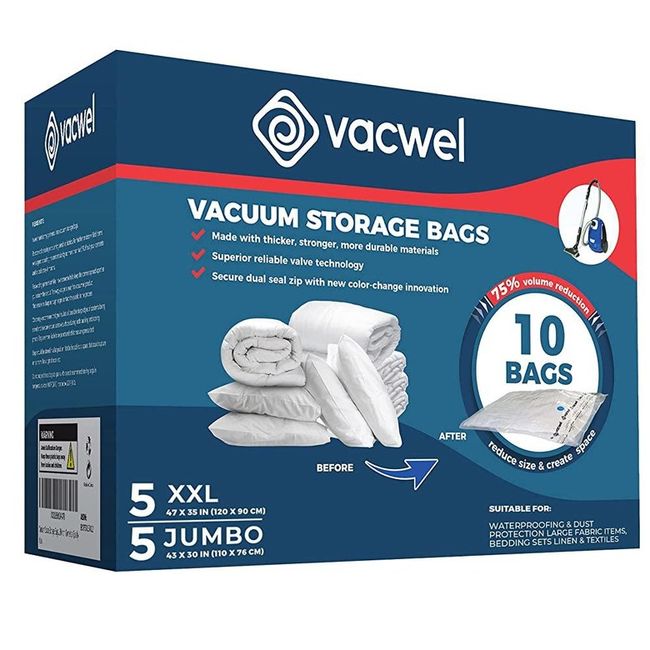 6 Pack: The Largest Super Jumbo Vacuum Seal Space Saver
