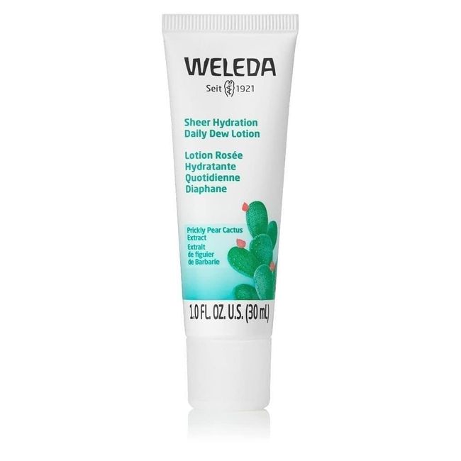 Weleda Sheer Hydration Daily Dew Face Lotion, 1 Fluid Ounce, Plant Rich Moisturizer with Prickly Pear Cactus Extract and Aloe Vera