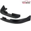 Canards Fits 2x Universal Polypropylene PP Black Front Lip Filpper Splitters