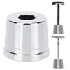 Safety Razor Base Holder, Men's Shaving Razor Stand Holder Wide Opening Alloy Universal Men Shaving Brush Drying Stand Toothbrush Holder for Bathroom Countertops Manual Razor Holder for Countertops