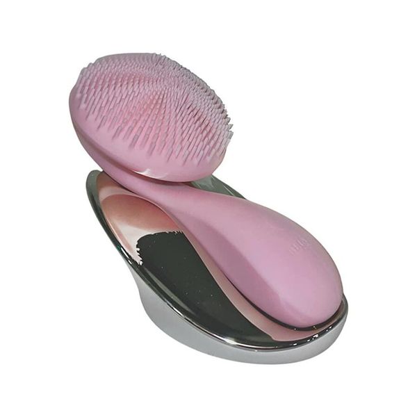 face cleansing brush pink