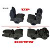 Sniper Tactical Folding BACKUP Iron Sight Tower Set; Front and Rear BUIS Combo Set; Polymer; Black