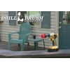 Drill Brush Cordless drill-driven Outdoor Patio, Garden and Deck Brush