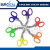 EMT Utility Shears 7.5" Assorted Rainbow Colors 6 Pcs First Responder German Gr