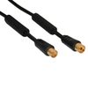 InLine 69403P Antenna Cable 2x Shielded with Filter >85dB Black 3m