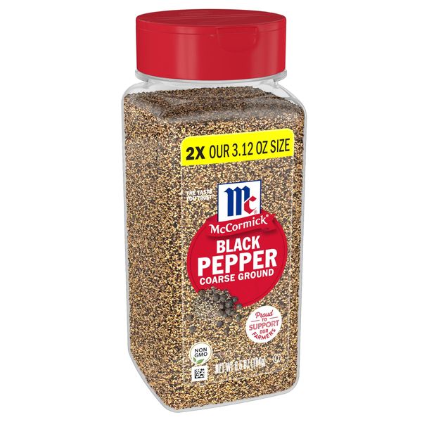 McCormick Coarse Ground Black Pepper, 6.5 oz