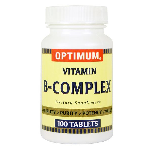 Optimum Vitamin B-Complex Tablets, 100 Count (Pack of 2)