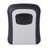 LUMBER JACK Wall Mounted Key Storage Box, 4-Digit Combination Lock, Key Safe with Backup Key Access, Black and Silver