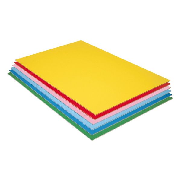 UCreate Foam Board, 6 Assorted Colors, Matte, 20" x 30", 12 Sheets